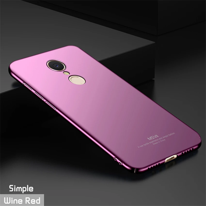 Для Xiaomi Redmi 5 Plus чехол MSVII Тонкий матовый чехол для Xiaomi Redmi 5 Plus чехол Haed держатель Крышка Xiomi Xiami Redmi5 Plus чехол