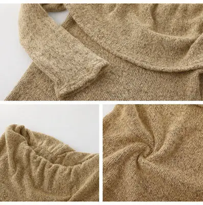 Новинка 2017 осенне-зимний женский свитер с открытыми плечами повседневный