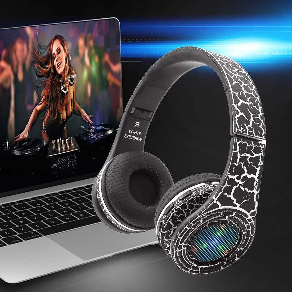 Беспроводные HiFi наушники с шумоподавлением, Bluetooth 4,1, гарнитура с шумоподавлением, Накладные наушники с микрофонами для путешествий и работы# G