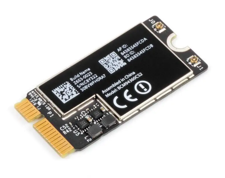 1 лот/5 шт подлинный для MacBook 11 &quotA1465 13&quot A1466 2013 Беспроводной адаптер карты 653 0020 ZA653
