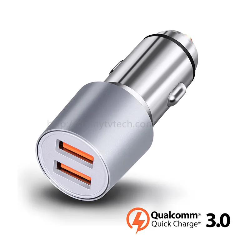SUNNYBOXPRO автомобиля Зарядное устройство Quick Charge 3 0 Dual USB общая мощность 48 Вт для Xiaomi 6