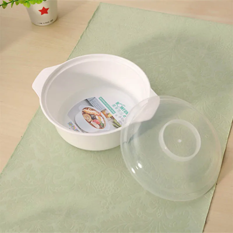 Теплоизоляция экологичный PP пластиковый суп Tureen с крышкой два уха лапша быстрого