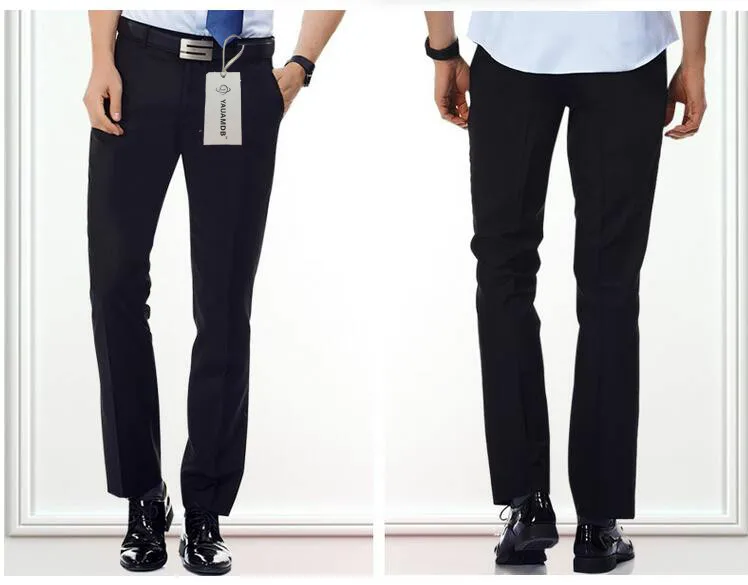 Yauamdb мужские брюки 2017 Осень Зима размер 29-36 деловые длинные формальные свадебные