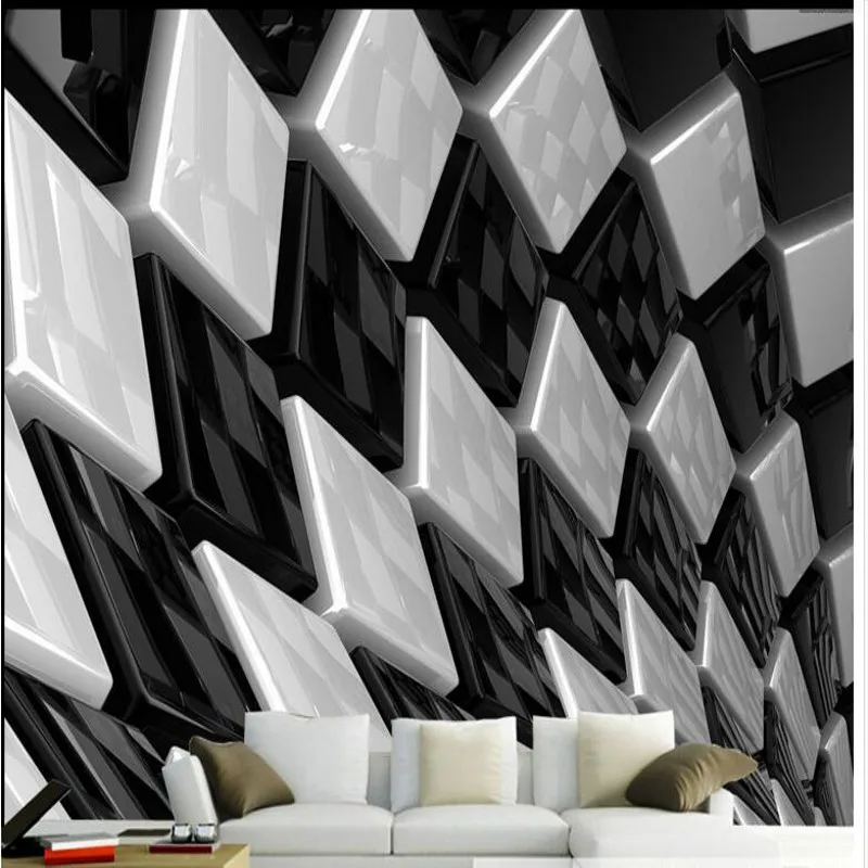 Объемная черная и белая объемная коробка ПВХ плотная износостойкая