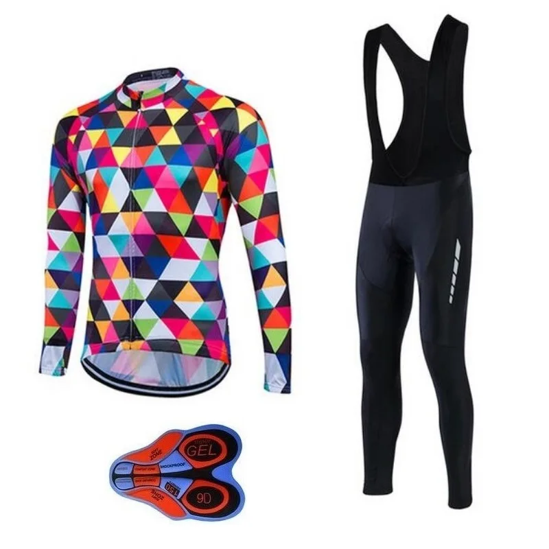 LKPRBD 9D Велоспорт спортивный свитер с длинным рукавом Осень Ropa Ciclismo велосипед Цикл