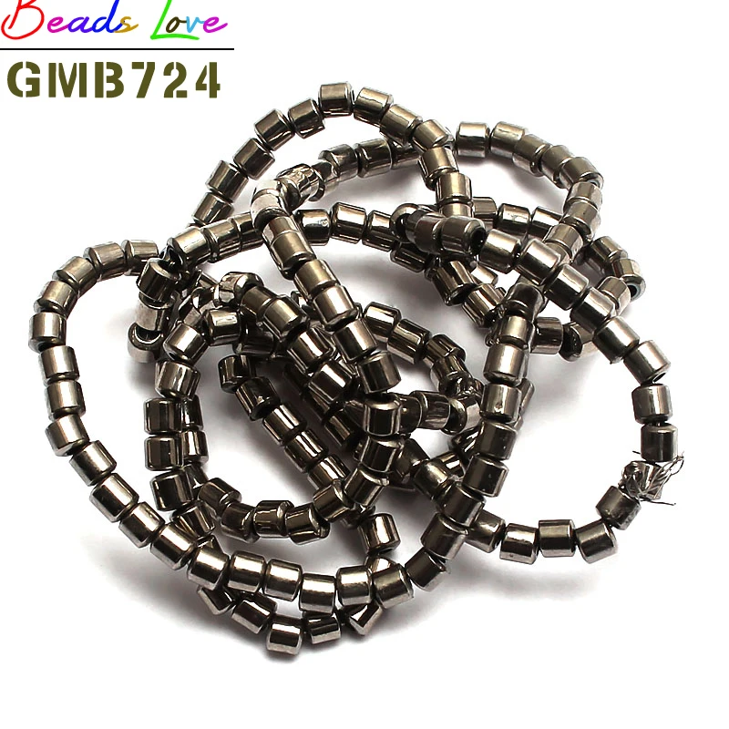 Бусины из гематита 2*2 мм золотого/серебристого/черного/радужного цвета бусины