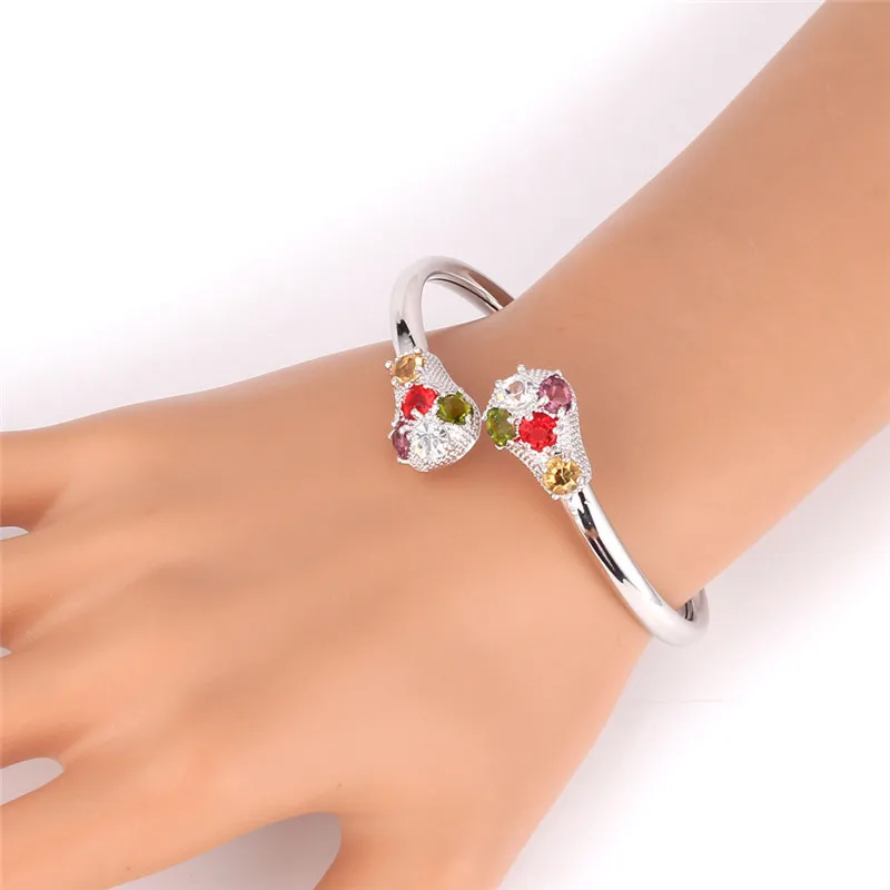 Браслет манжета золотого цвета австрийские ювелирные изделия Стразы модные