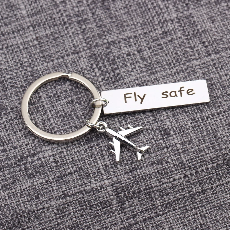 Брелок-кольцо для ключей с надписью Fly Safe | Украшения и аксессуары