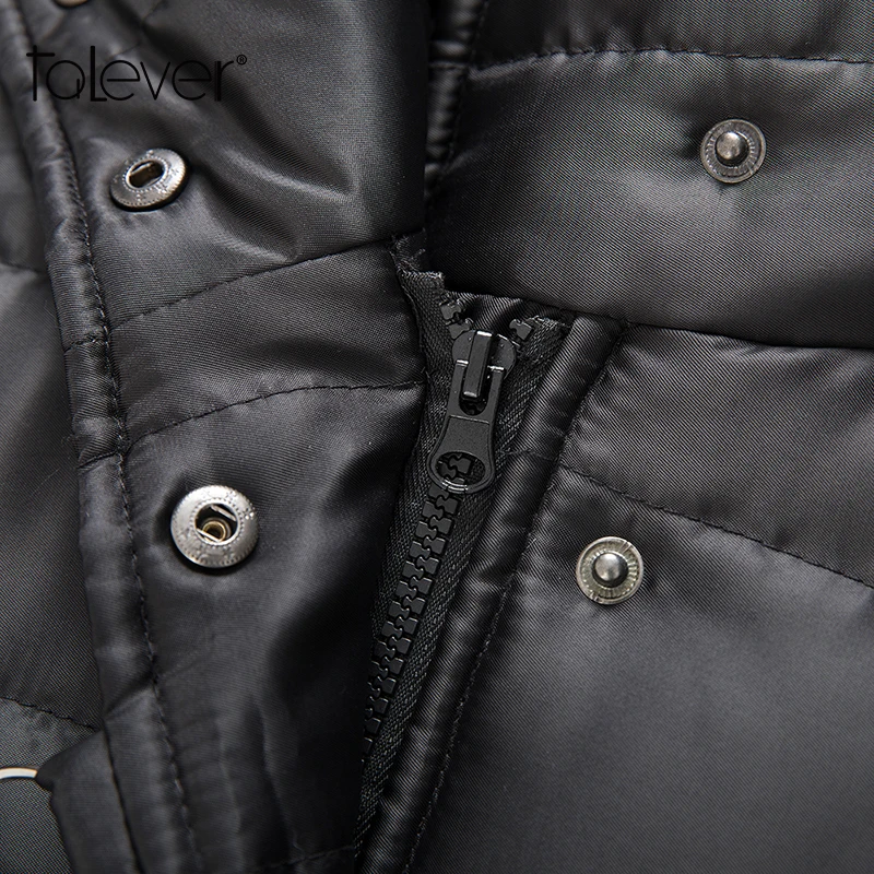 Женская зимняя теплая парка хлопковая черная тонкая пуховая куртка модная