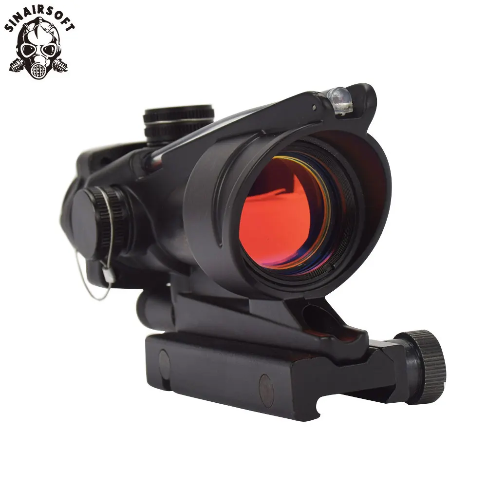 Охотничий оптический прицел SINAIRSOFT ACOG 1X32 из натурального волокна с красным и
