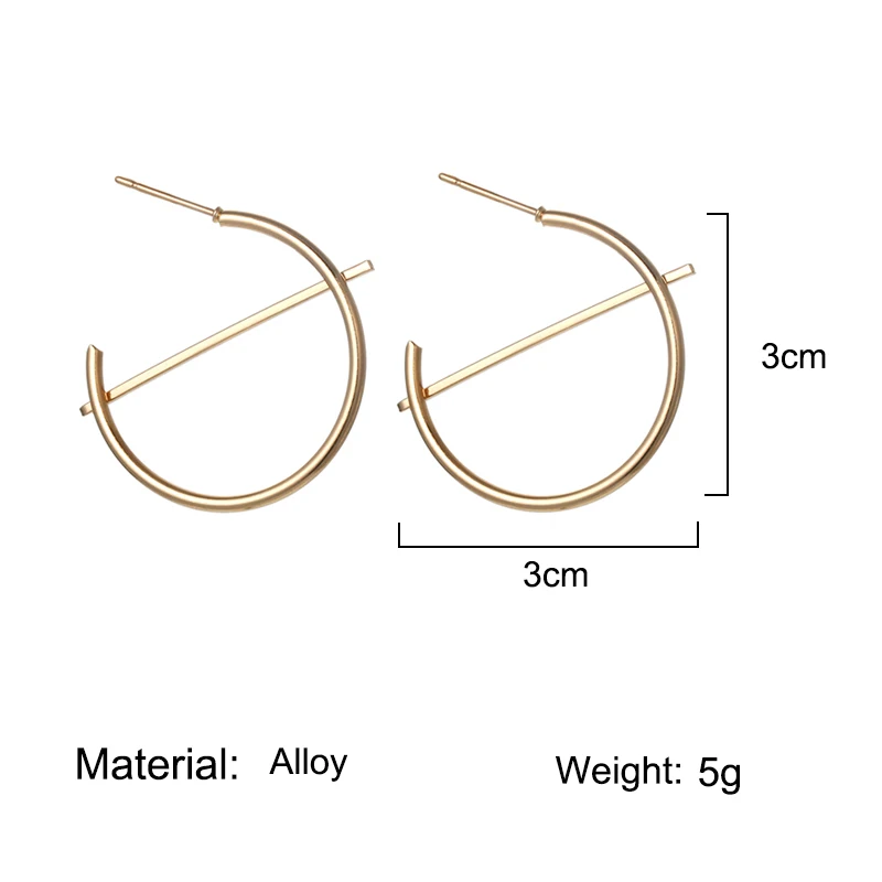 Металлические женские серьги из нержавеющей стали для женщин позолоченного