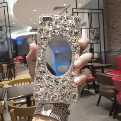 Мобильный телефон чехлы для iPhone 5S 6 7 8 Plus Модный Блестящий зеркальный Мягкий чехол