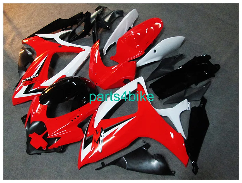 ABS Fairing For SUzuki GSXR600750 2006-2007 GSX R600/750 2006 2007 red red-R and white Black fairings | Автомобили и мотоциклы