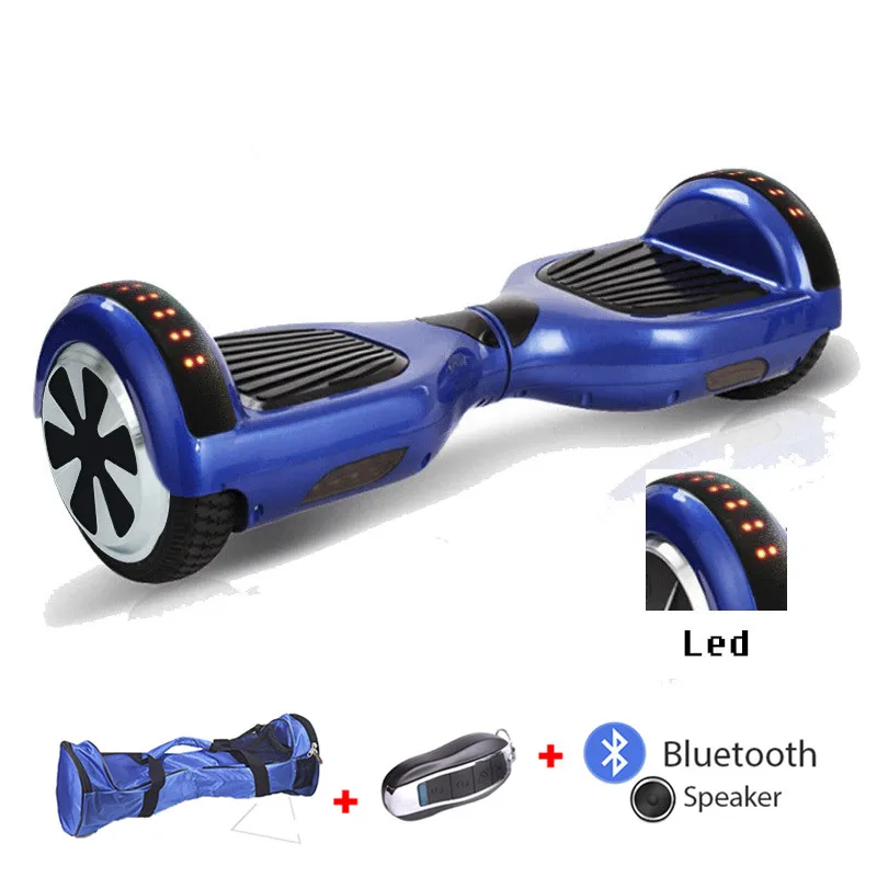 blue 6,5 дюймов умный балансировочный скутер Ховерборд скейтборд электрический скутер дрейф самобалансирующийся стоячий скутер Ховерборд доска - Цвет: blue