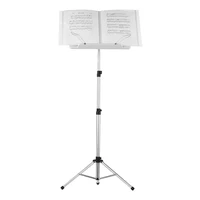 flanger fl 05r tripod music stand holder collapsible sheet music stand bracket aluminum alloy with carry bag guitar performance