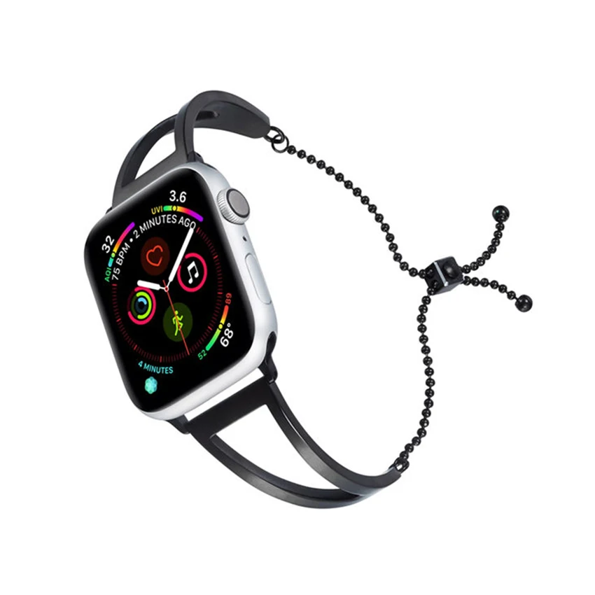 Для Apple Watch, версии 4 полосным 44 мм 40 мм, 38 мм, 42 мм, светильник модный металлический браслет Нержавеющая сталь ремешок для наручных часов iWatch, 4, версия 1, 2, 3, ремешок для наручных часов