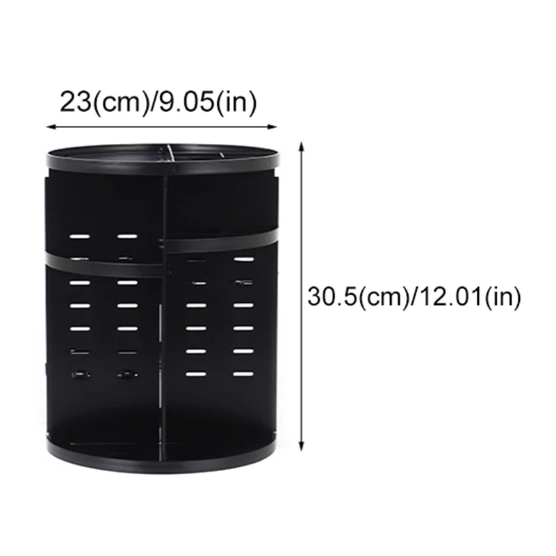 2018 Tricolor 360-degree Rotating Makeup Organizer Box Brush Holder Jewelry Case Cosmetic Storage | Дом и сад