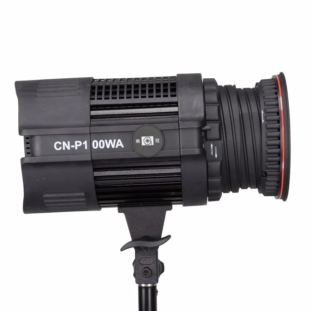 Nanguang 100W Светодиодный студийный светильник CN-P100WA с линзой Френеля с регулируемой яркостью Точечный светильник для освещением для фото и видео студии+ шторки