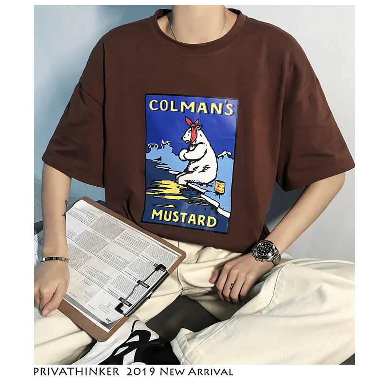 Privathinker Men Woman Summer Streetwear Casual TShirts 2019 Mens Cute Polar Bear Print T-Shirt Male Korean T Shirt Fashions | Мужская