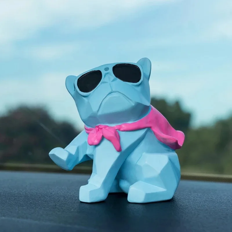 Крутое мультяшное украшение в виде французского бульдога креативное