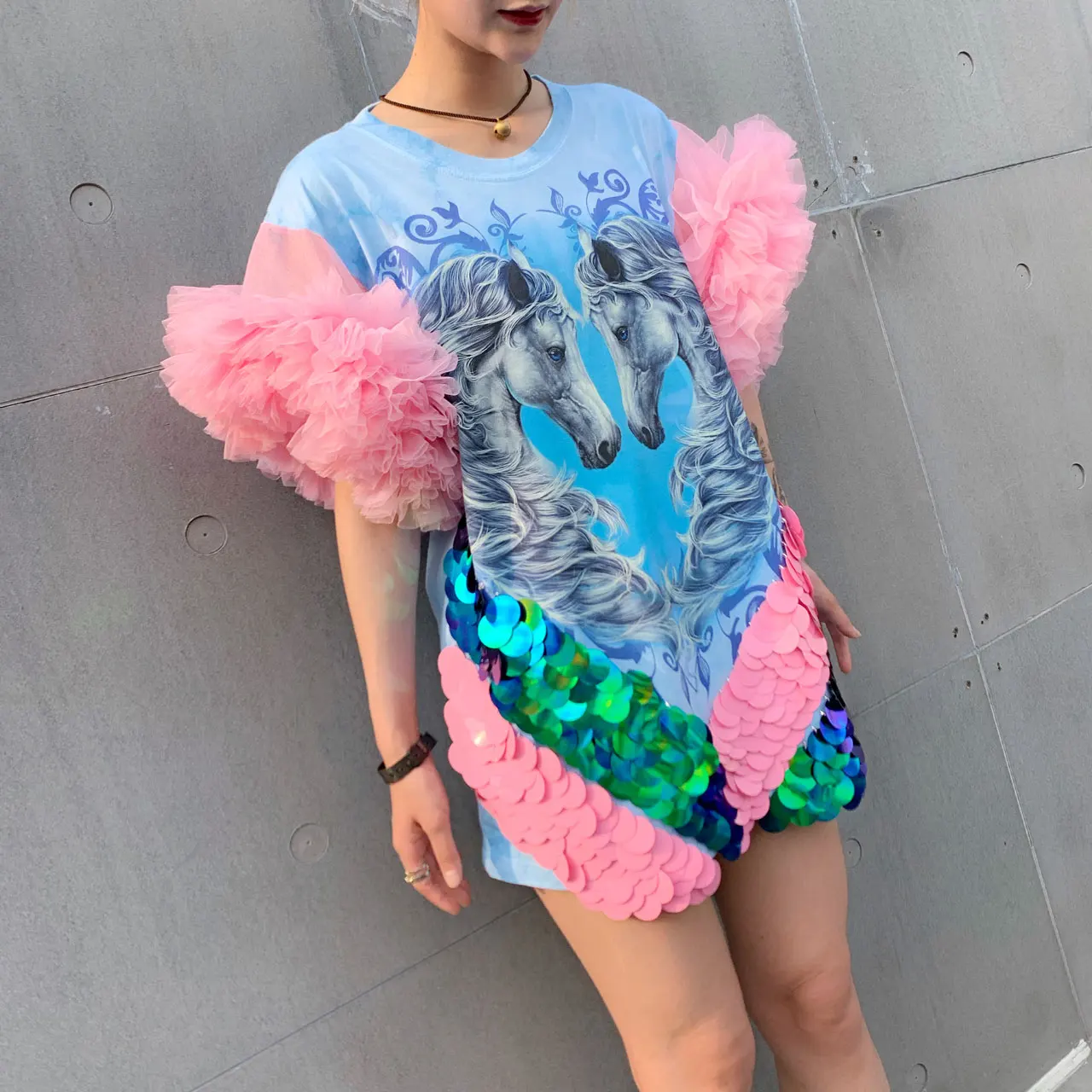 Летняя женская футболка с коротким рукавом Новинка лета 2019 тяжелая хлопковая