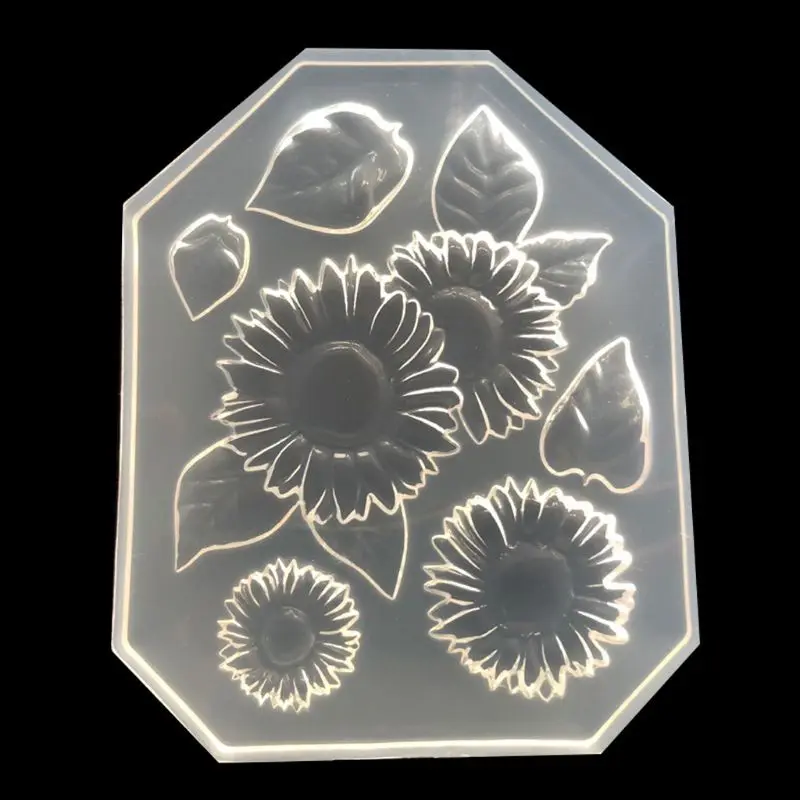 

Sunflower Leaves Pendant DIY Silicone Molds Resin Casting Jewelry Making Tools