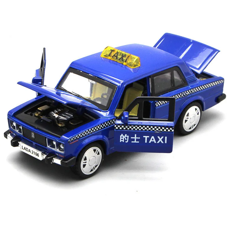 9 Горячая Распродажа, ретро русский автомобиль Лада, высокая имитация 1:32, модель Лада из сплава, 4 открытые двери, русские автомобильные игрушки - Цвет: 9