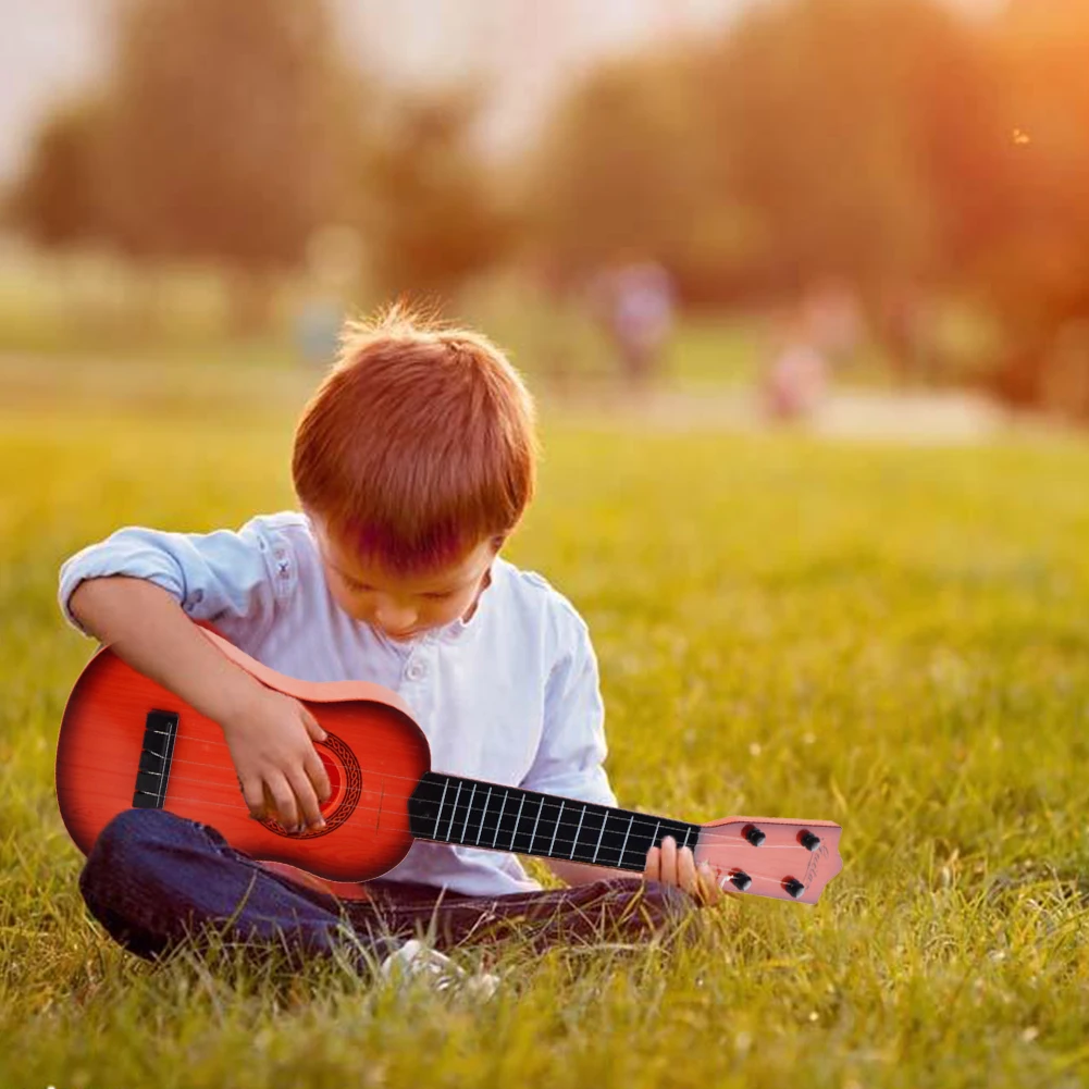 Kids Guitar Toddler Toy Guitars for Boys Girls Age 3-5 Years Old 6 Steel String Acoustic with Pick 21 Inch | Игрушки и хобби