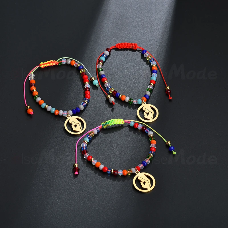 ELSEMODE Boho Библия молитва христианская ручная работа плетеная искусственная