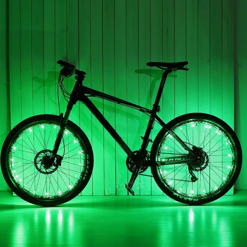 Leadbike Аксессуары для велосипеда водонепроницаемый 20 Led AA батарея красочное защитное колесо светильник велосипед спиц светильник лампа для ночной езды