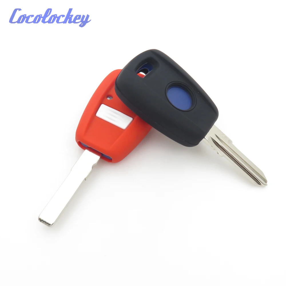 Cocolockey имя чехол силиконовый Автомобильный ключ крышка для Fiat Punto Doblo Bravo Fob оболочки кожи куртка автомобиля Стайлинг 1 кнопка 2 шт./лот