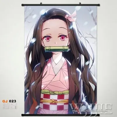Домашний декор японского аниме настенный плакат прокрутка демон Slayer: Kimetsu no Yaiba