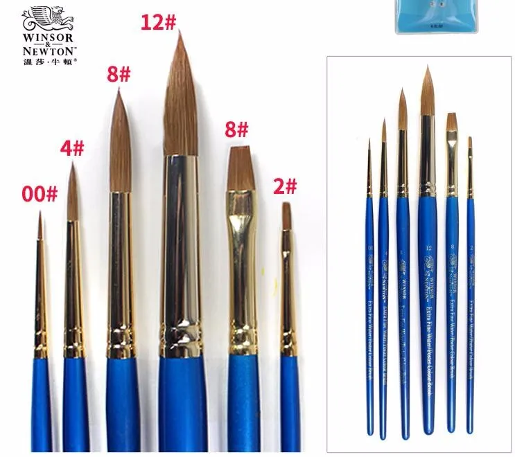 Winsor& Newton очень тонкая водная Цветная кисть, ручка, норковый наконечник для волос Cotman