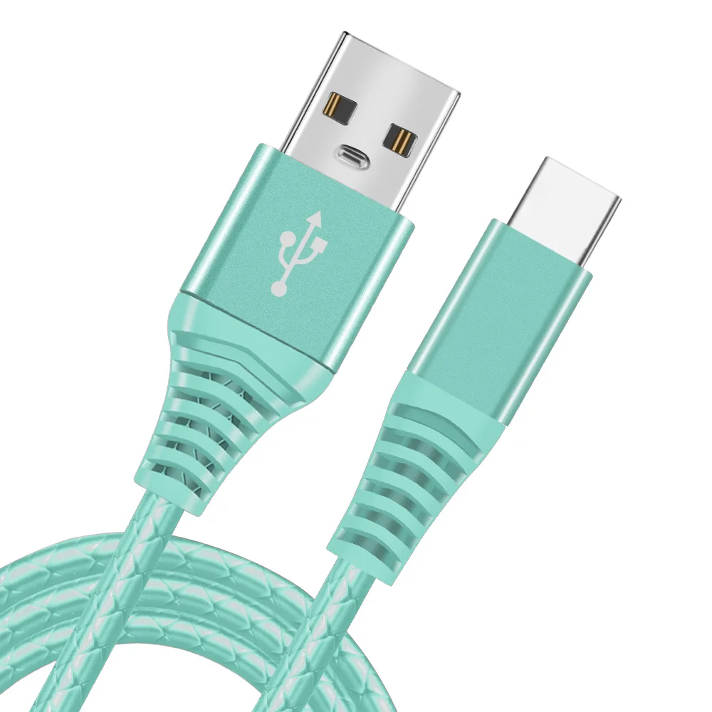 OLAF usb type-C кабель кабели для зарядного устройства USB кабель синхронизации данных type C для samsung S9 S8 Note 9 8 телефон Быстрая зарядка 1 м usb C кабель
