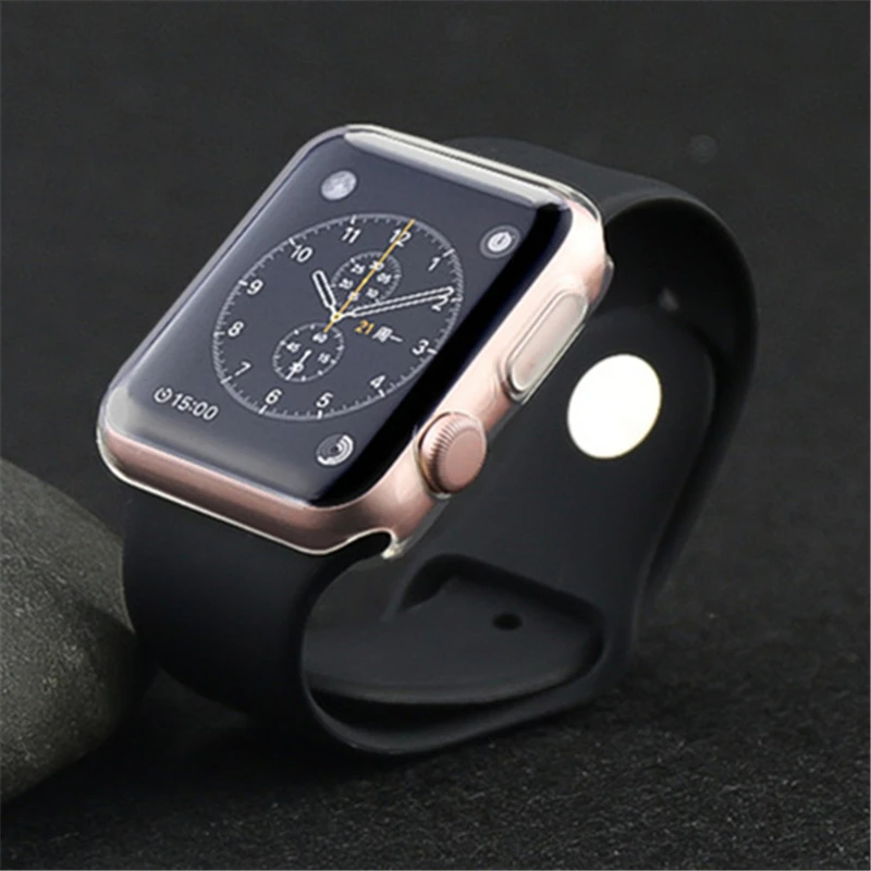 Чехол для Apple smart часы ультра-тонкий прозрачный ТПУ часы основа Защитный чехол Крышка для Apple Watch Series2 38 мм 42 мм