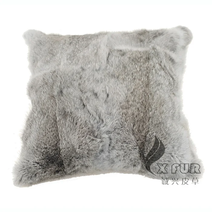 natural grey CX-D-05A2 Гостиная украсить моды 50x50 см общие натурального меха кролика чехол - Цвет: natural grey