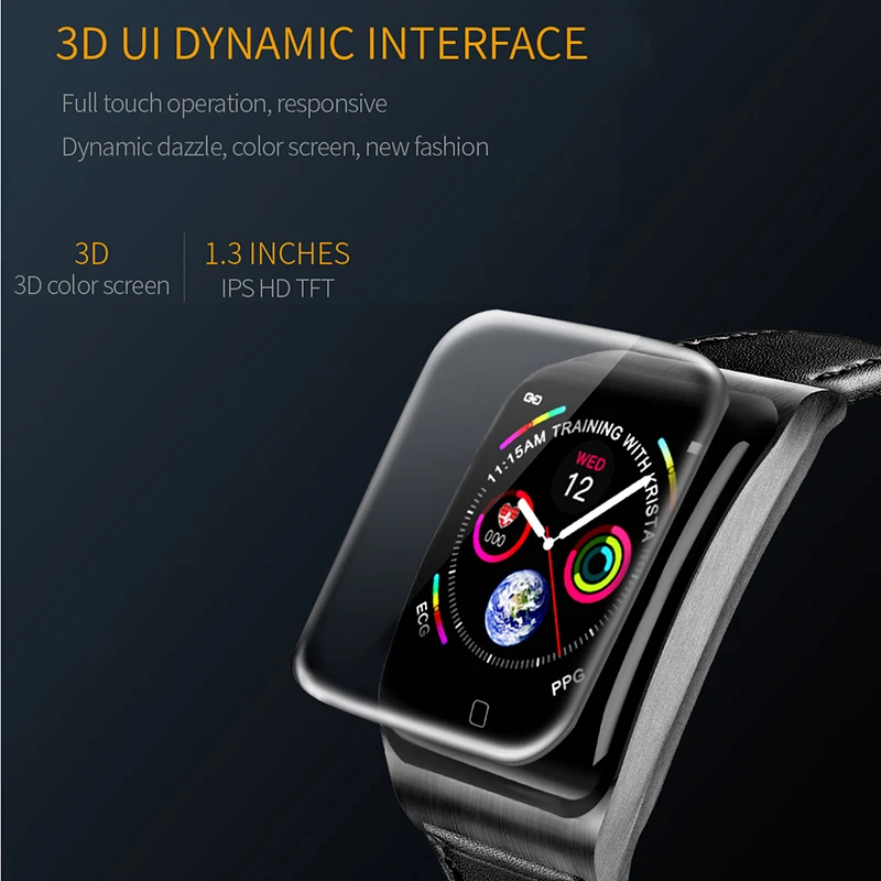 Водонепроницаемый смарт браслет для мужчин и женщин 1 3 дюйма IPS экран подарки IOS