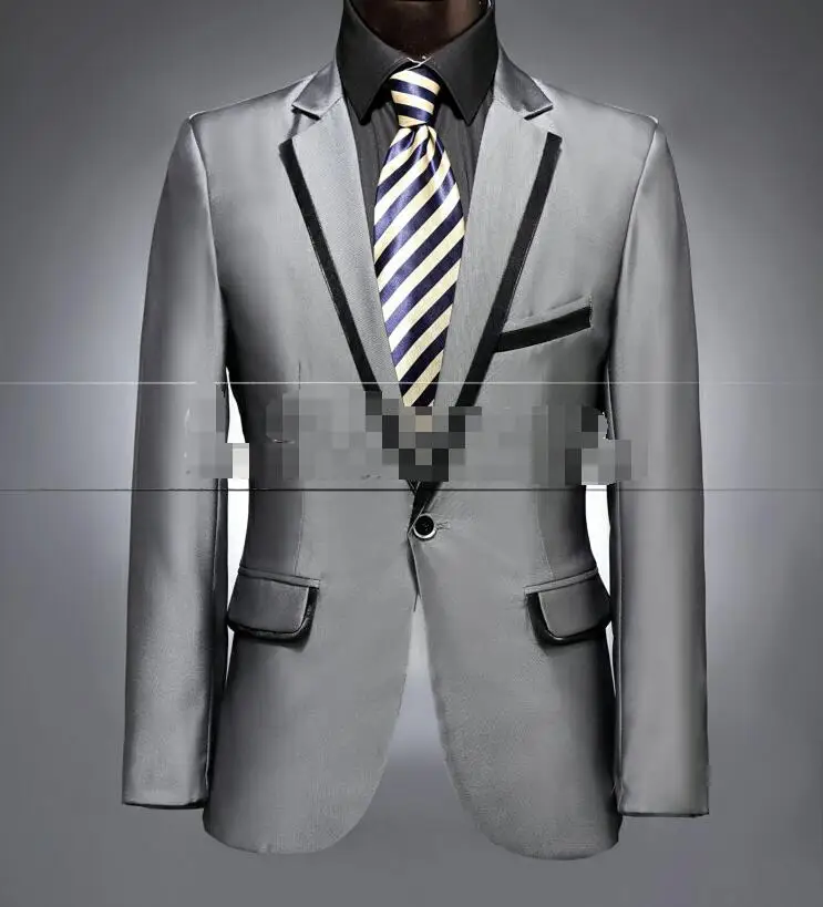 

S--4XL HOT / Spring Men's New Fashion Cultivate One's Morality Dress Suit