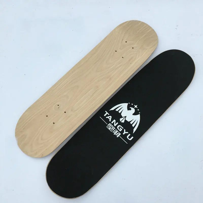 Клен скейтборд 8in колода включает наждачную бумагу двойной рокер палуба