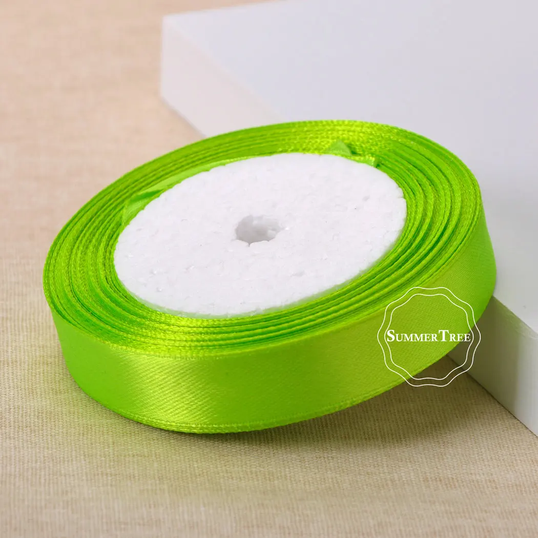 25 метров 5/8 inch 15 мм атласной лентой створки подарок лук DIY Craft Свадебная вечеринка принадлежности ручной события Юбилей банкетный украшения