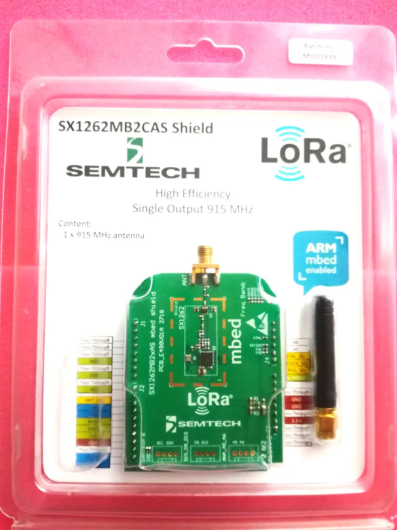 

Spot Sx1262mb2cas SX1262 915MHZ MBED SHIELD;