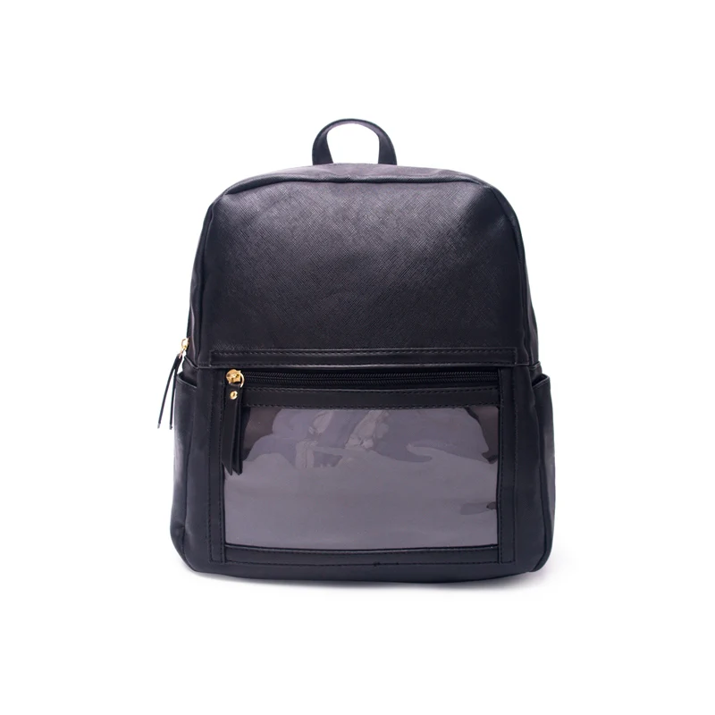 3pcs lot Black Display Backpack 28*11.5*30.5cm  PU Lipstick Backpack Gift Book Bag DOMIL1023