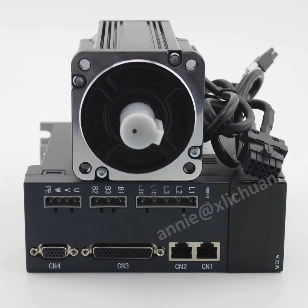 Lichuan фланец 80ST-M04030 4Nm 1.2kw серводвигатель с сервоприводом 3000 об/мин асинхронный мотор привод переменного тока серводвигатель 1,2 кВт