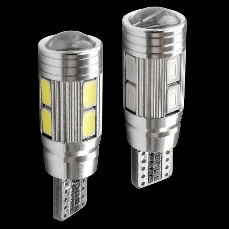 50 шт. высокое качество T10 10 SMD 5630 LED CANBUS без ошибок автомобильная лампа с