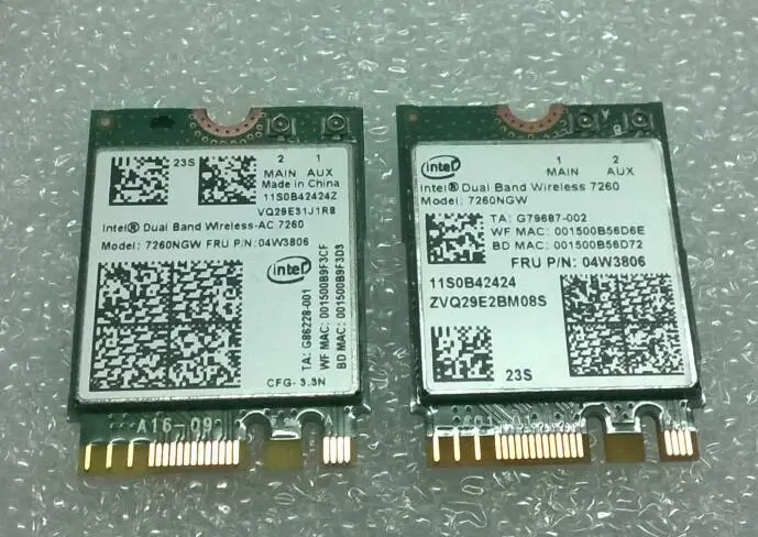 95% новая беспроводная карта TA 7260 7260NGW NGFF FRU 04W3806 для Thinkpad T440p T540p X240s X1c W540 | Компьютеры