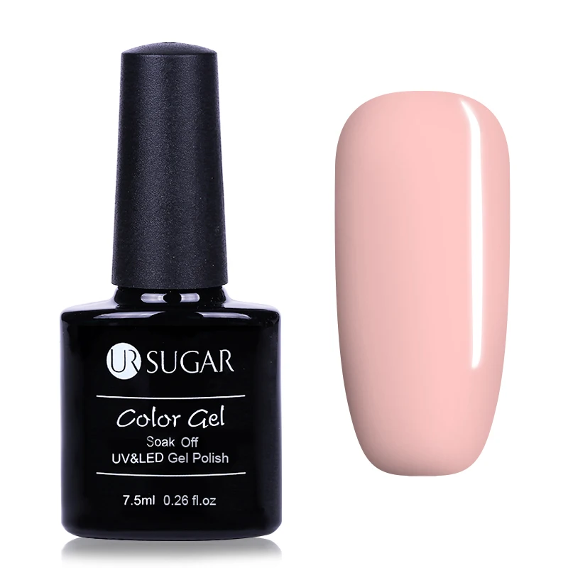 Ur Sugar 6 шт./лот розовый цвет серии Гель-лак для ногтей набор замачивания УФ-гель Полупостоянный лак наборы лаков французский салонный уход; Ультрафиолетовый гель