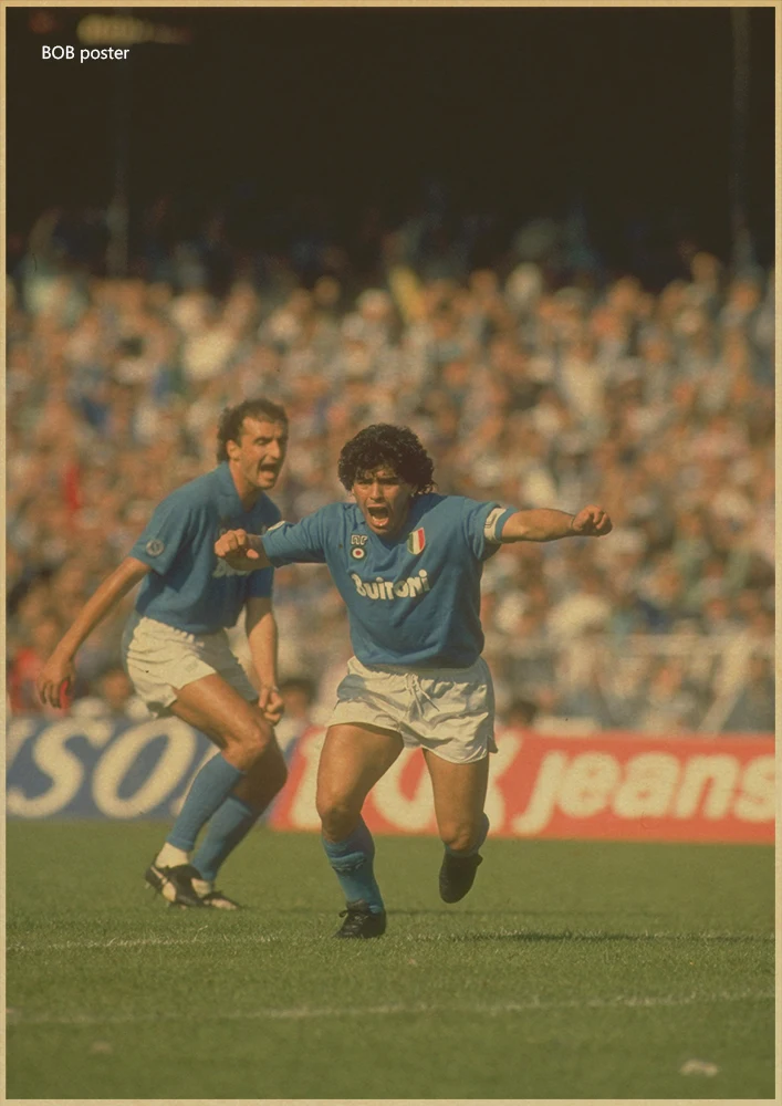 P081 Diego Armando Maradona настенные плакаты Футбольная звезда крафт-бумага Ретро плакат домашний декор Дом Бар Паб гостиная ВИНТАЖНЫЙ ПЛАКАТ - Цвет: P081