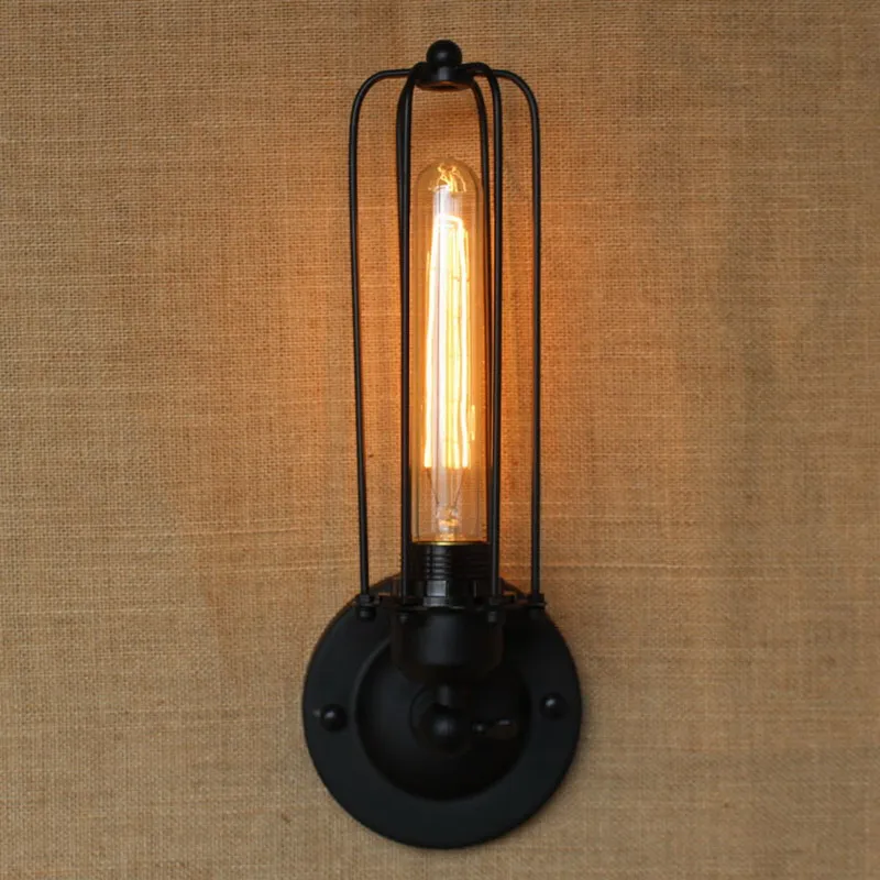 

industrial Portuguese style mini Vintage Loft Adjustable antique black Metal Wall Light lamp Sconce Lamp Fixtures for workroom