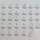 100 шт.пакет серебряныеЗолотые геометрические формы сердце круг звезда овальные неклейкие мягкие металлические наклейки украшение для ногтей