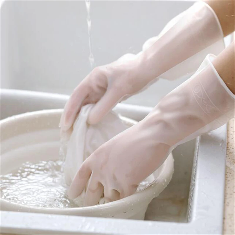 Бытовые Пластиковые Перчатки из ПВХ для уборки кухни мытья посуды/одежды